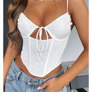 Better off alone mesh bustier